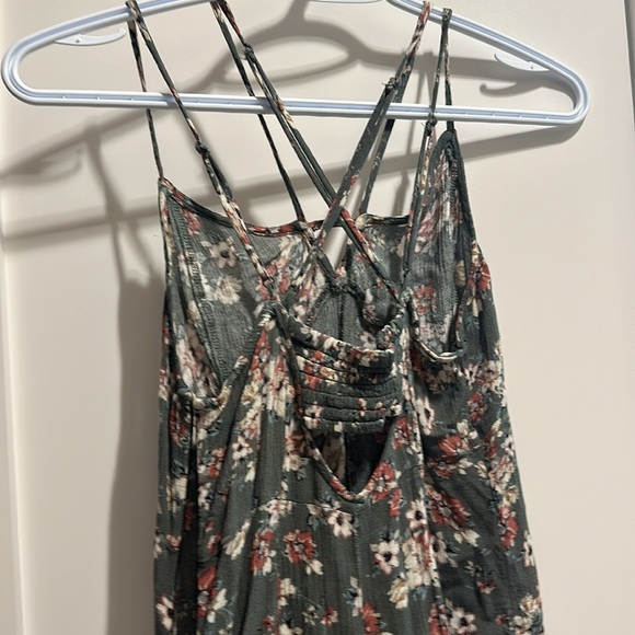 American eagle mini dress green floral size xs - Picture 3 of 6